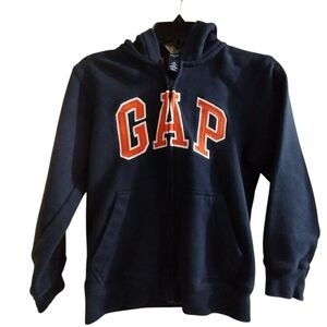 Like New! GAP Kids Navy Hoodie With Orange Size Small 6-7